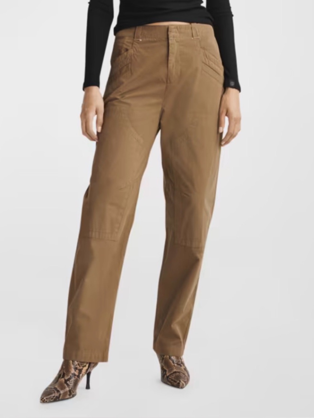 Rag & Bone Women's Straight-Leg Utility Pants in Olive